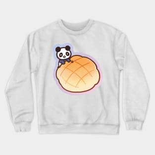 panda melon pan melon bread kawaii Crewneck Sweatshirt